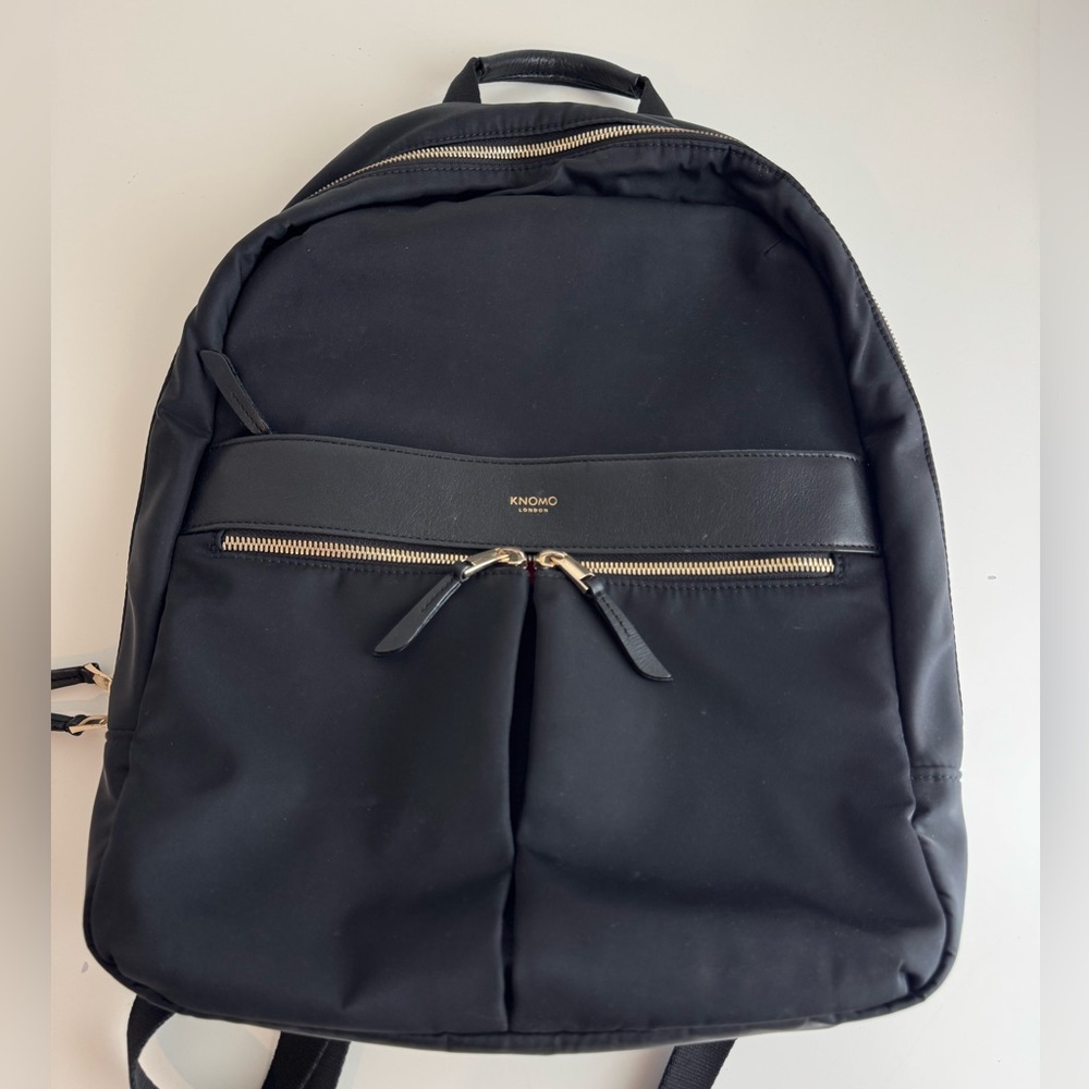 Knomo Black and Red RFID Backpack